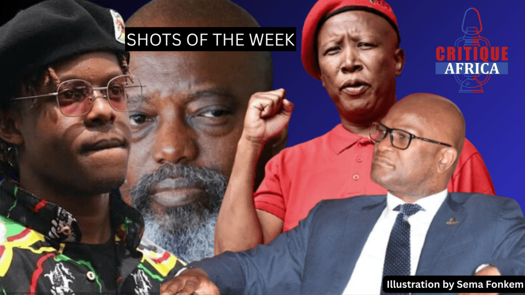 Julius Malema found guilty of igundischarge. Robert Mugabe junior arrested for possession of cannabis. Nathi Mthethwa dies in Paris. Joesph Kabila sentence to death in absentia